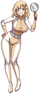 Amelia Watson, Hololive, Totally Spies, bodysuit, detective, ground pound, two big ones